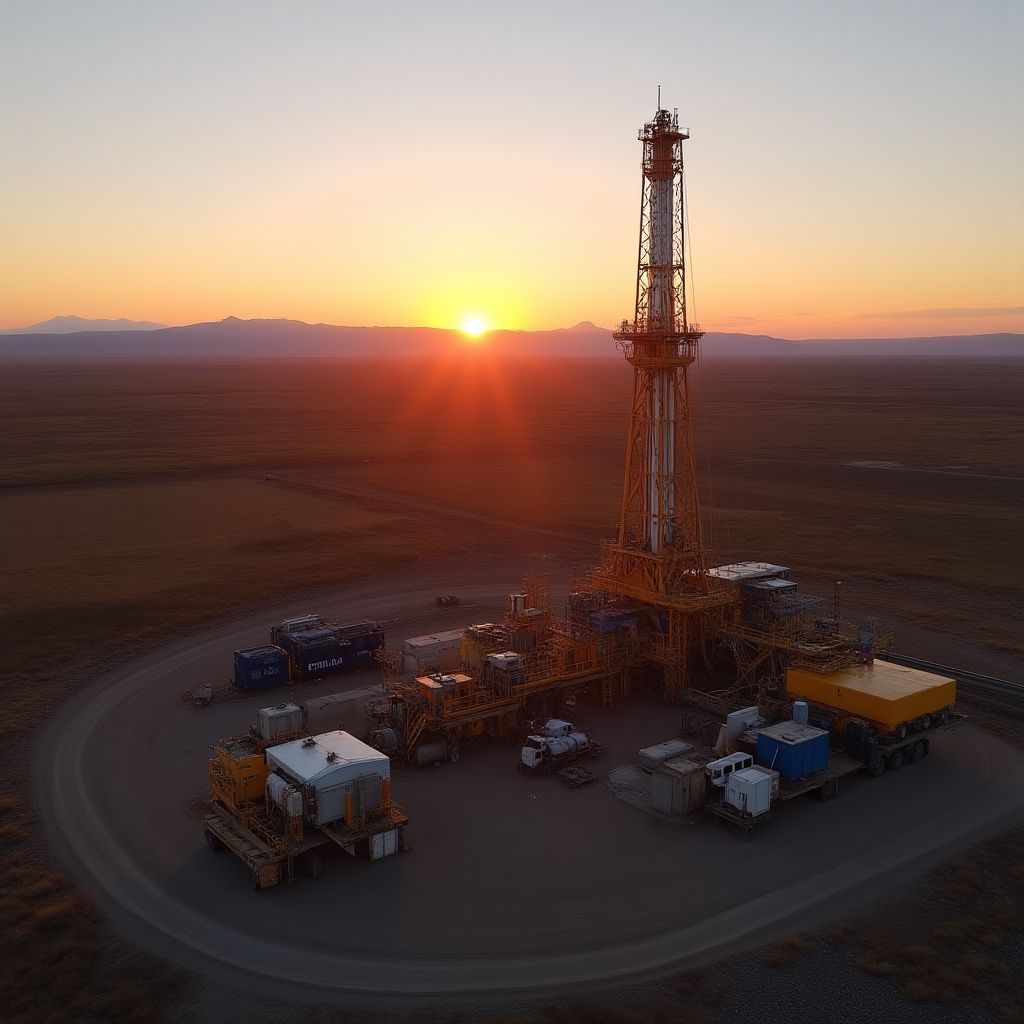 Plataforma de YPF en Vaca Muerta